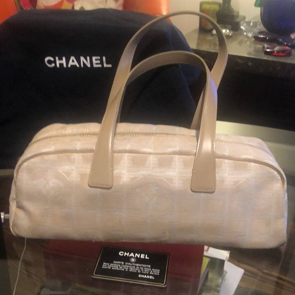Chanel Nylon Bowler Bag/ with dust bag and authenticity card